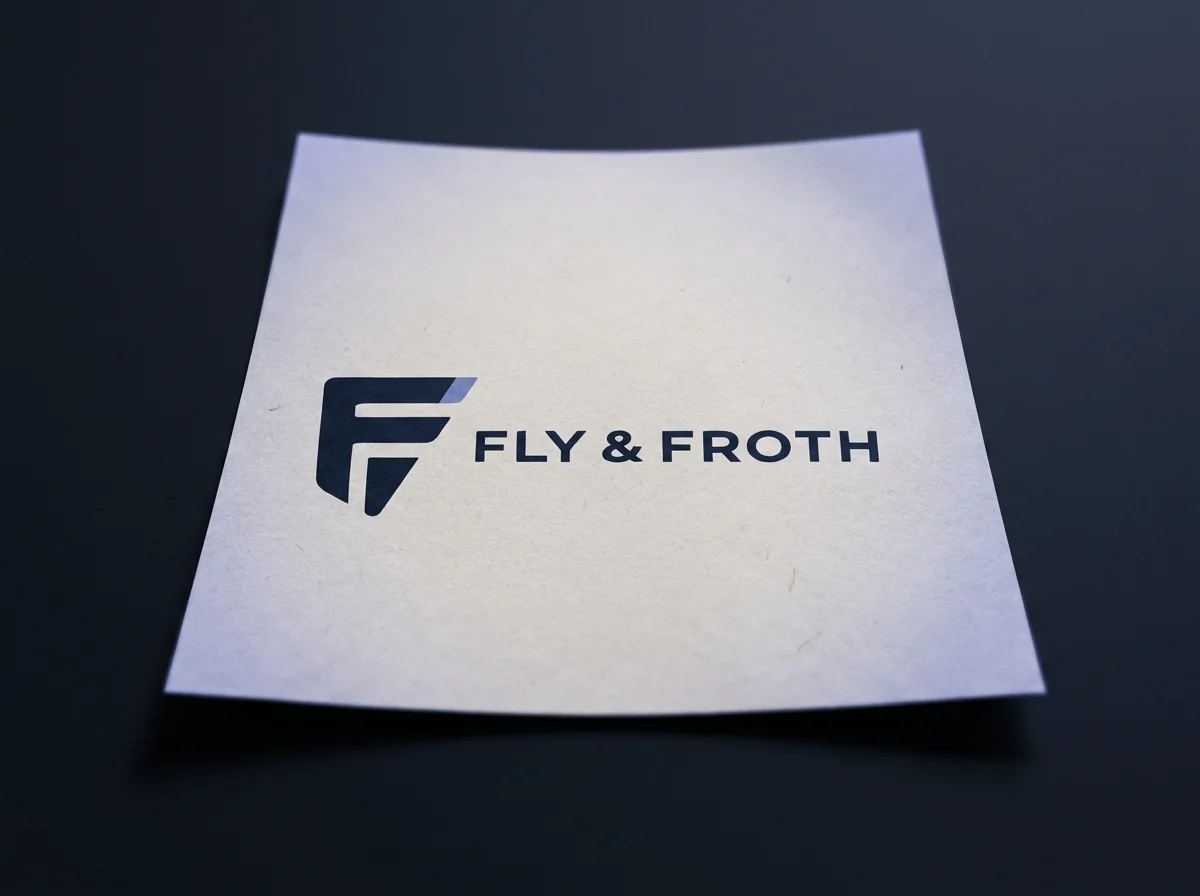Flyerdesign – Mockup-Beispiel von Fly & Froth