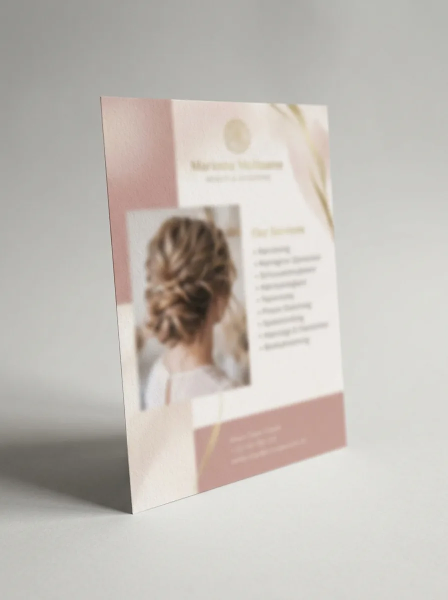 Friseur & Beauty – Designbeispiel von Fly & Froth