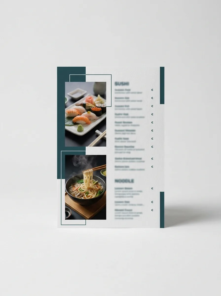 Asia & Sushi – Designbeispiel von Fly & Froth