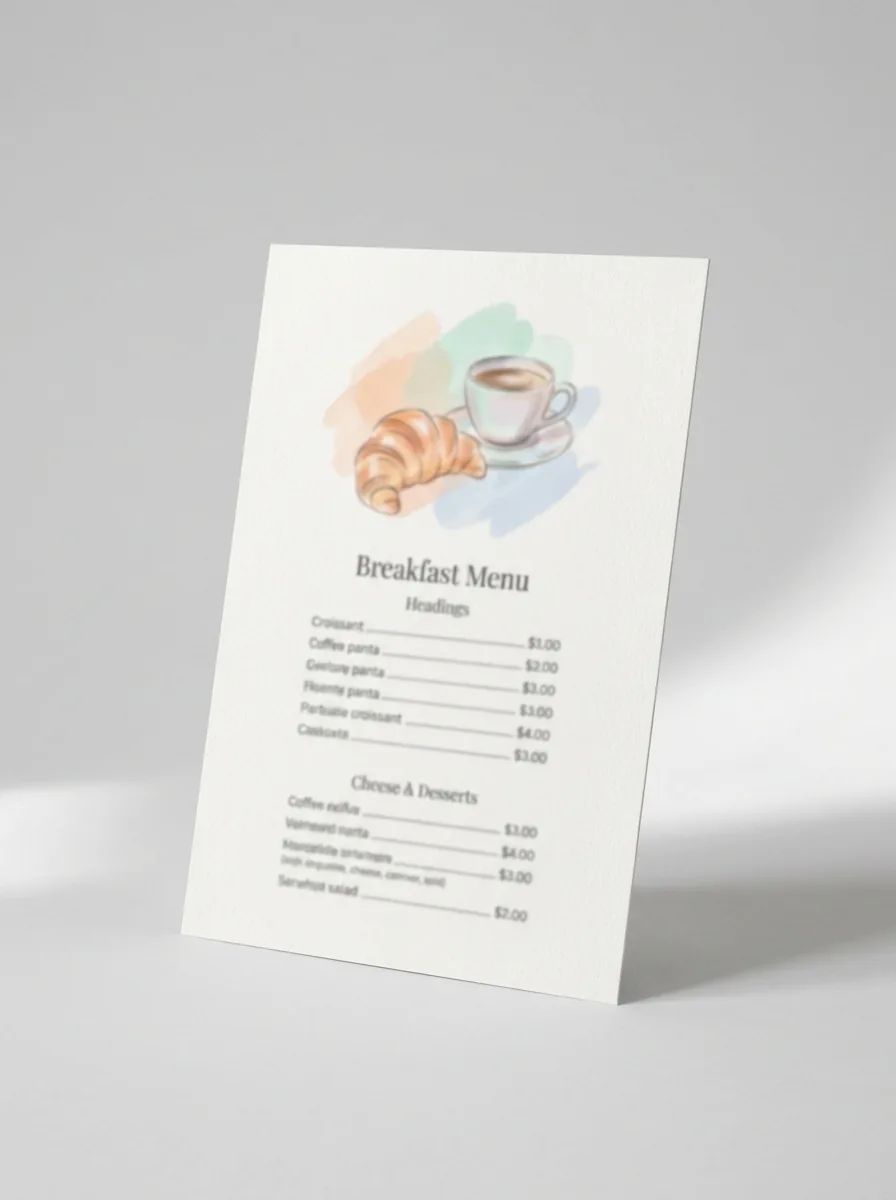 Café & Frühstück – Designbeispiel von Fly & Froth