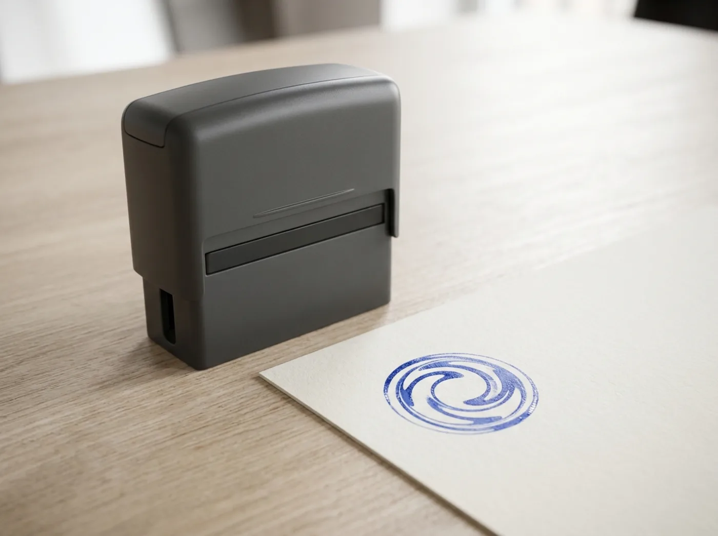 Stempel-Design – Mockup-Beispiel von Fly & Froth