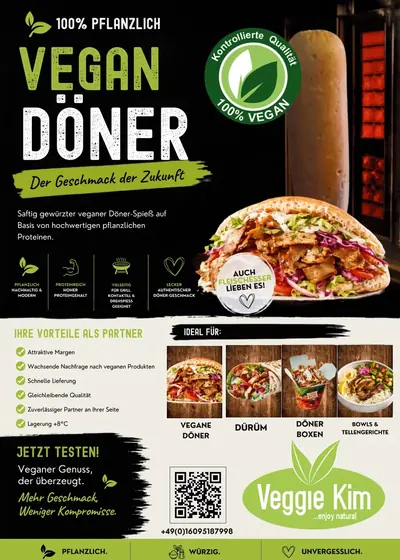 Flyer für Veggie Kim