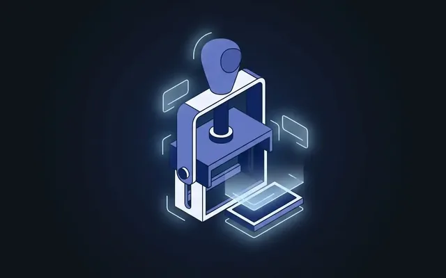 Illustration: Selbstfärbe-Stempel