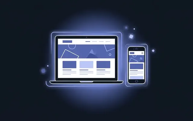 Symbolbild Website auf Laptop und Smartphone