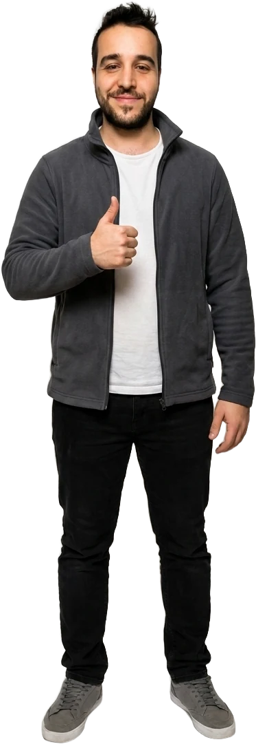 Mehmet Genco zeigt den Daumen hoch zu den Kennzahlen von Fly & Froth