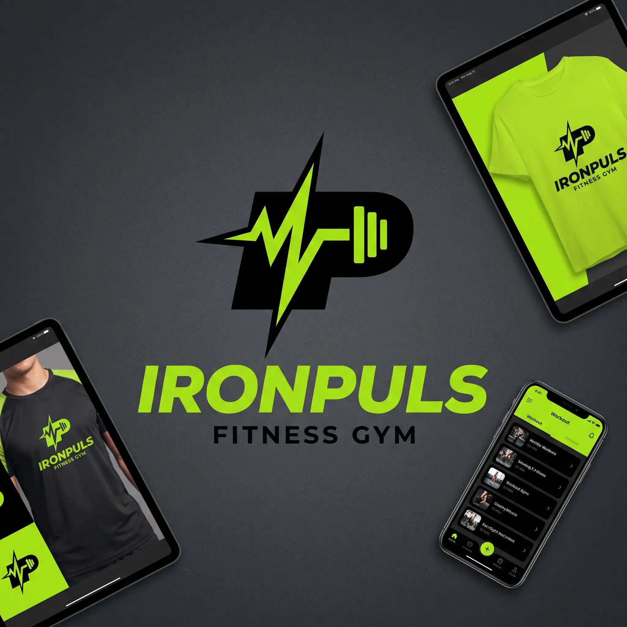 Fitness-Logo – Design-Demo von Fly & Froth