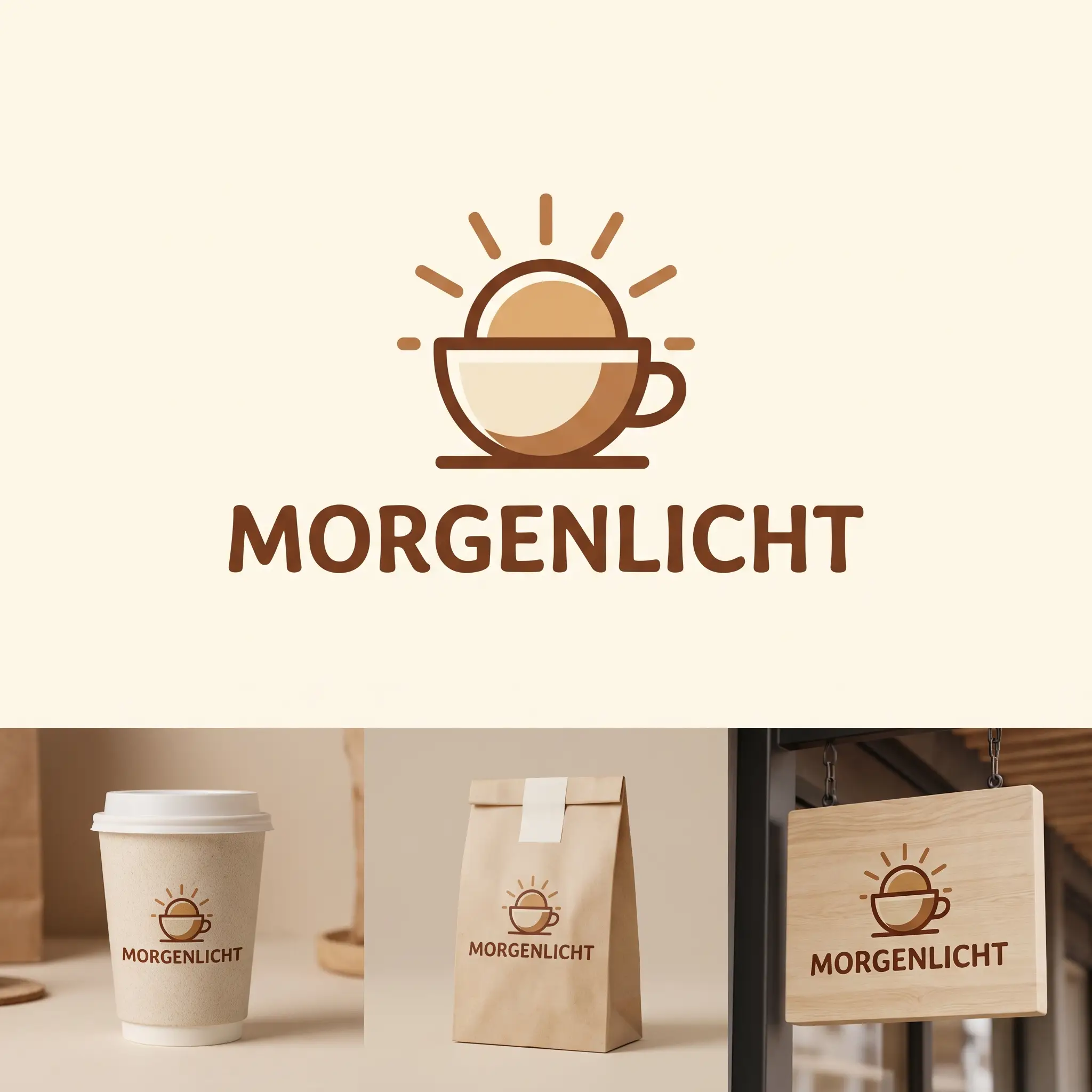 Café-Logo – Design-Demo von Fly & Froth