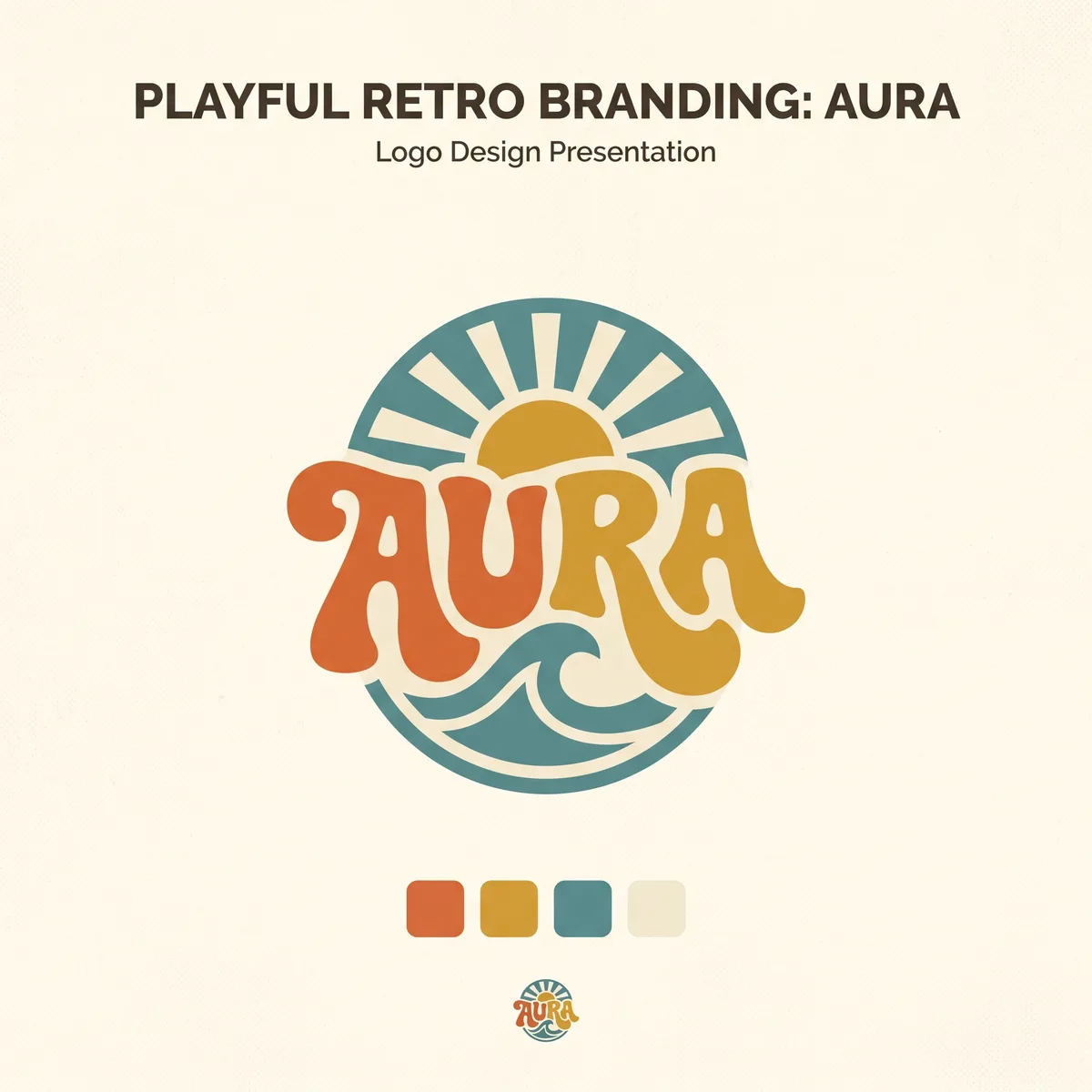 Logo-Variante im Stil Retro – Fly & Froth