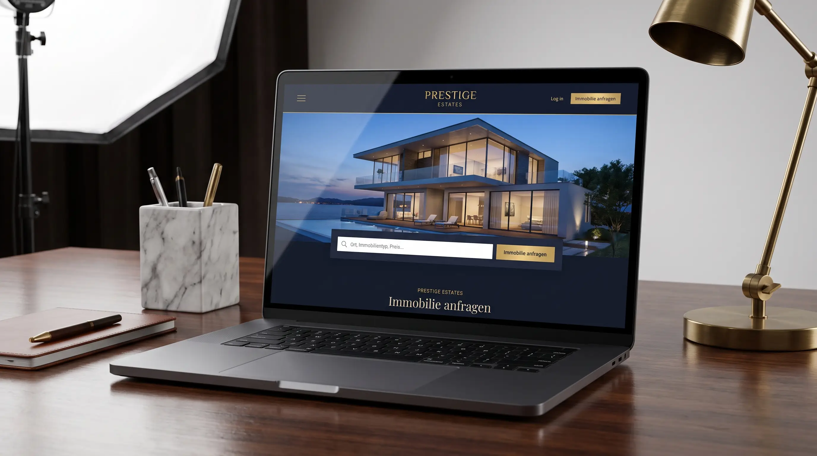 Immobilien-Website – Design-Demo von Fly & Froth